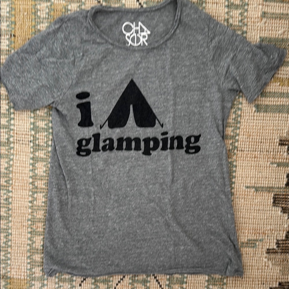 Chaser Gray 'I Love Glamping' Tee